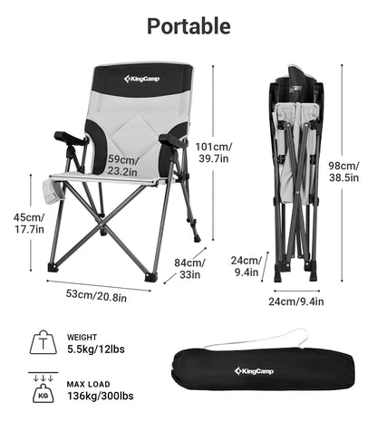 KingCamp Adjustble Heavy Duty Camping Chairs