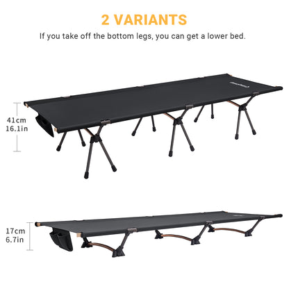 KingCamp Aluminum Alloy High & Low Use Outdoor Cot