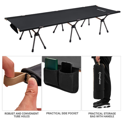 KingCamp Aluminum Alloy High & Low Use Outdoor Cot