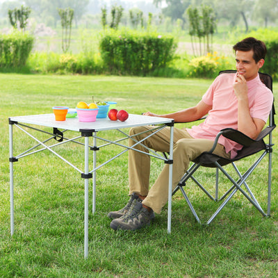 KingCamp Aluminum Roll Up Camping Table