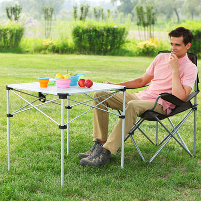 KingCamp Aluminum Roll Up Camping Table