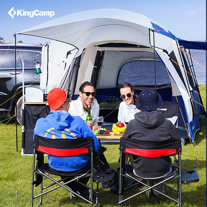KingCamp Bamboo Folding Adjustable Height Table