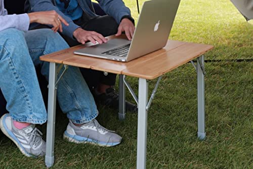 KingCamp Bamboo Folding Adjustable Height Table