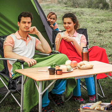 Table de camping 4 personnes avec banc - Kingcamp