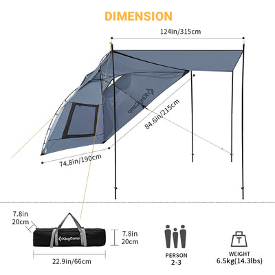 KingCamp Beach SUV  Awning Shelter