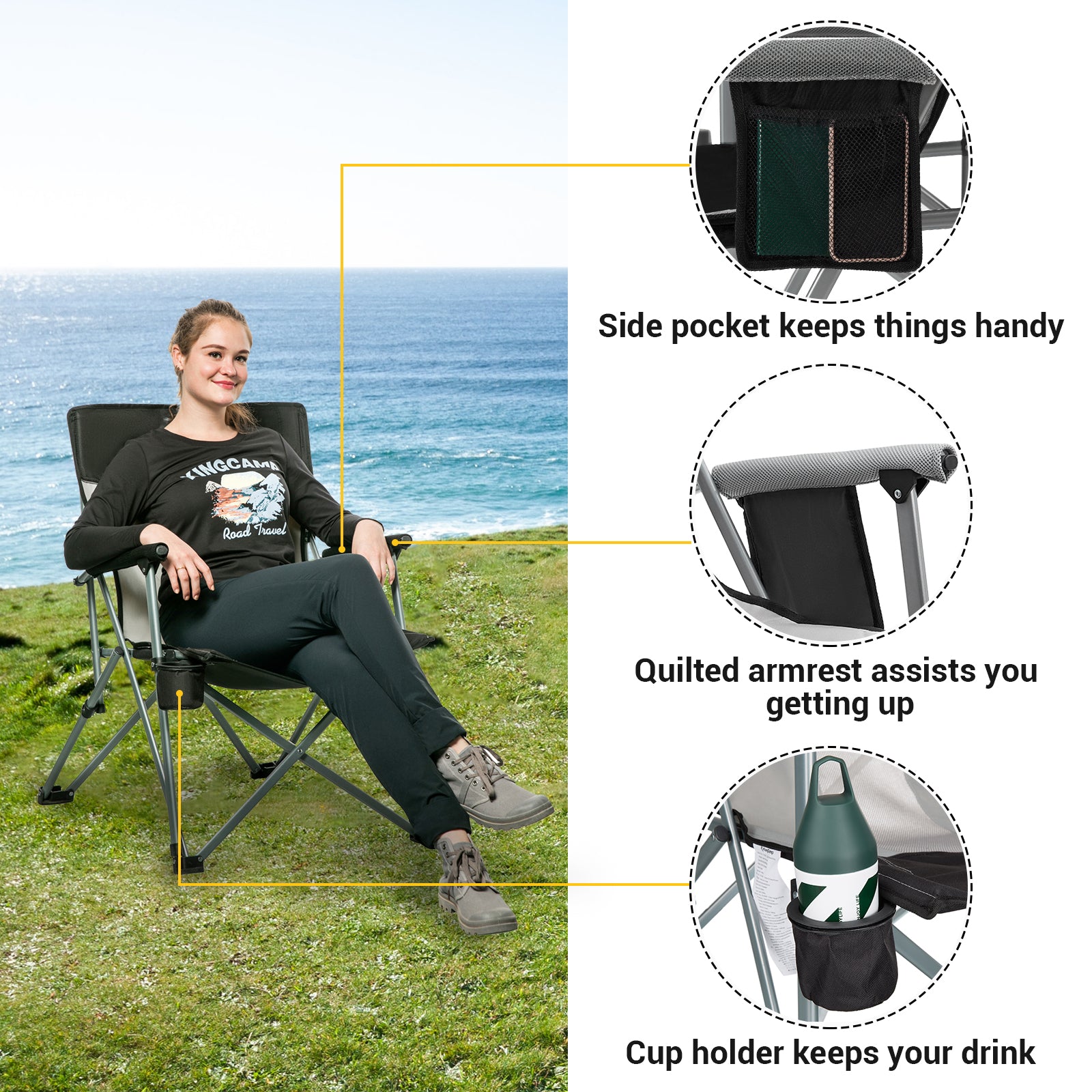 KingCamp Folding Lightweight Camping Chair