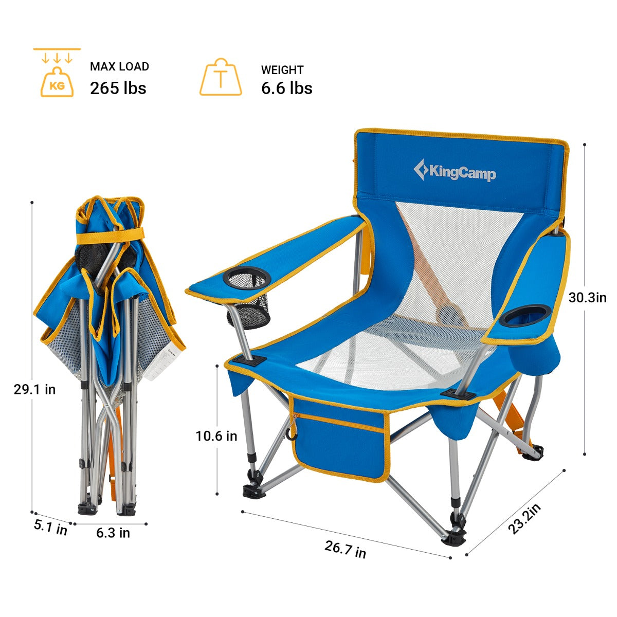 KingCamp Camping Low Seat Chair