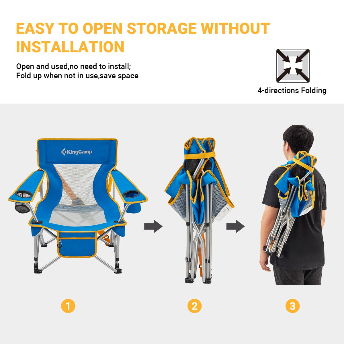KingCamp Camping Low Seat Chair