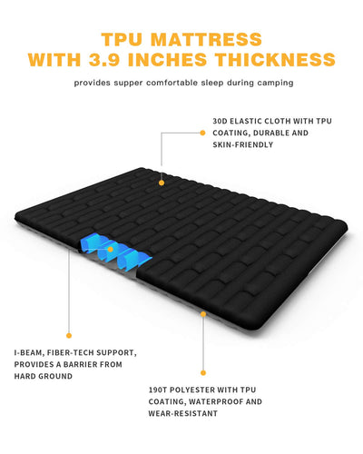 KingCamp Double Inflatable Camping Sleeping Bag Mattress