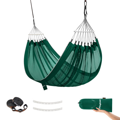 KingCamp Double Mesh Hammock with 2 Tree Straps