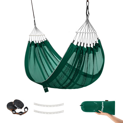 KingCamp Double Mesh Hammock with 2 Tree Straps