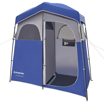 double shower tent KingCamp Double Room Camping Shower Tent