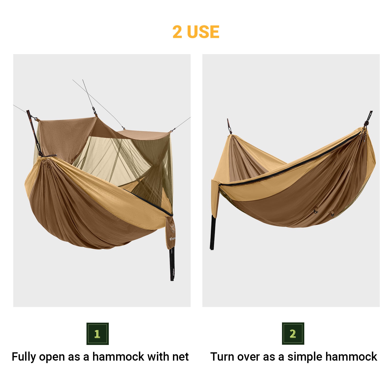 KingCamp Double nylon mosquito net hammock