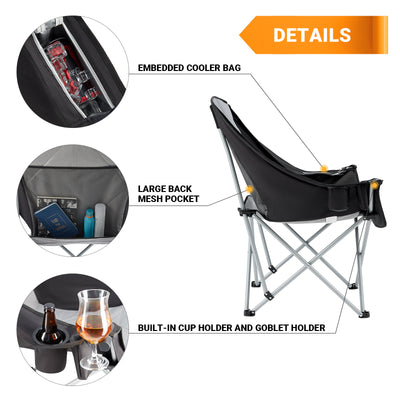 KingCamp CANNA C10 Oversized Padded Sofa Moon Chair