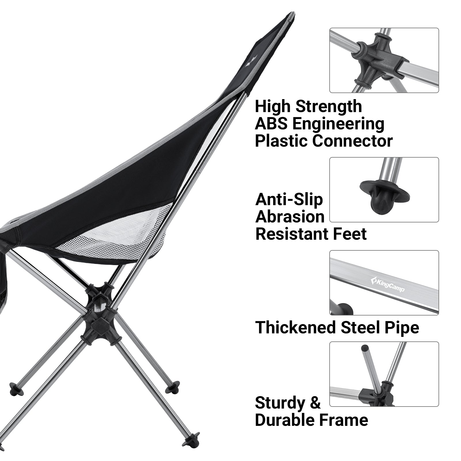 KingCamp Extra Wide High Back Camping Chair
