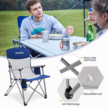 Get Lumbar Back Padded Camp Chair from KingCamp Outdoor Store – KingCamp  Outdoors