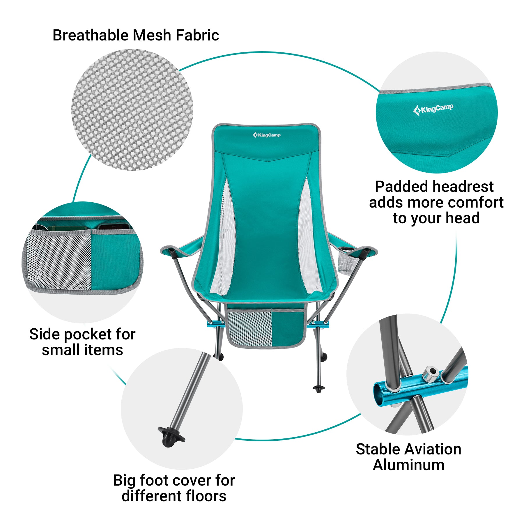 KingCamp Highback Camping Chairs