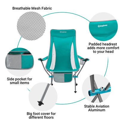 KingCamp Highback Camping Chairs