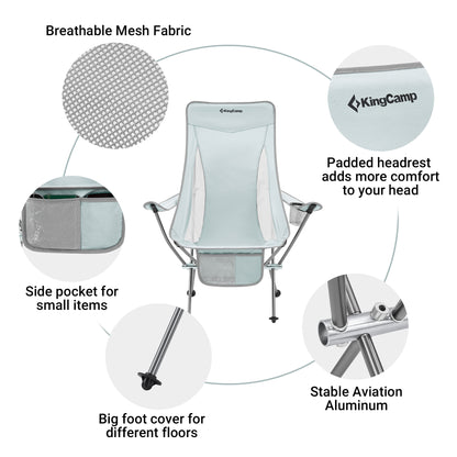 KingCamp Highback Camping Chairs
