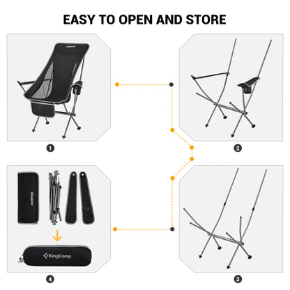 KingCamp Highback Camping Chairs