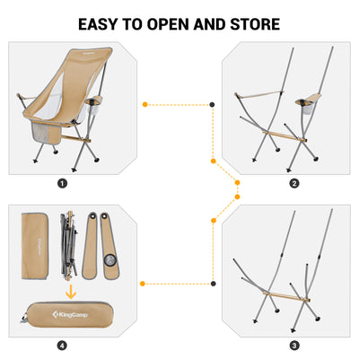 KingCamp Highback Camping Chairs