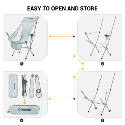 KingCamp Highback Camping Chairs
