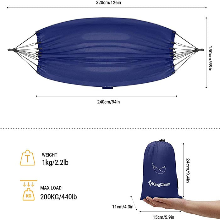 KingCamp Ice Silk Mesh Camping Hammock