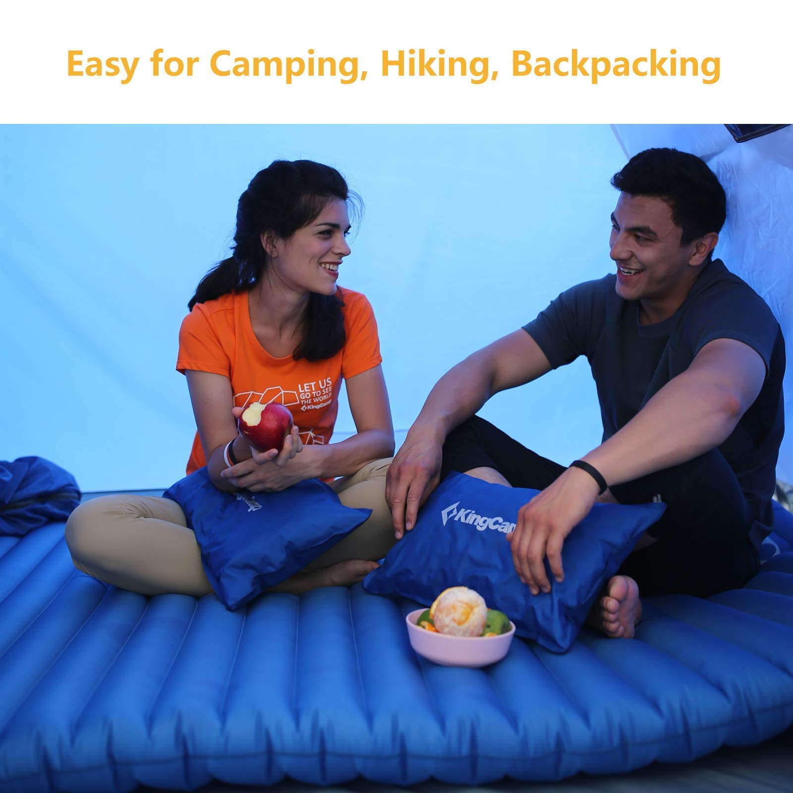 KingCamp Inflatable Air Foot Press Sleeping Pad Single/Double