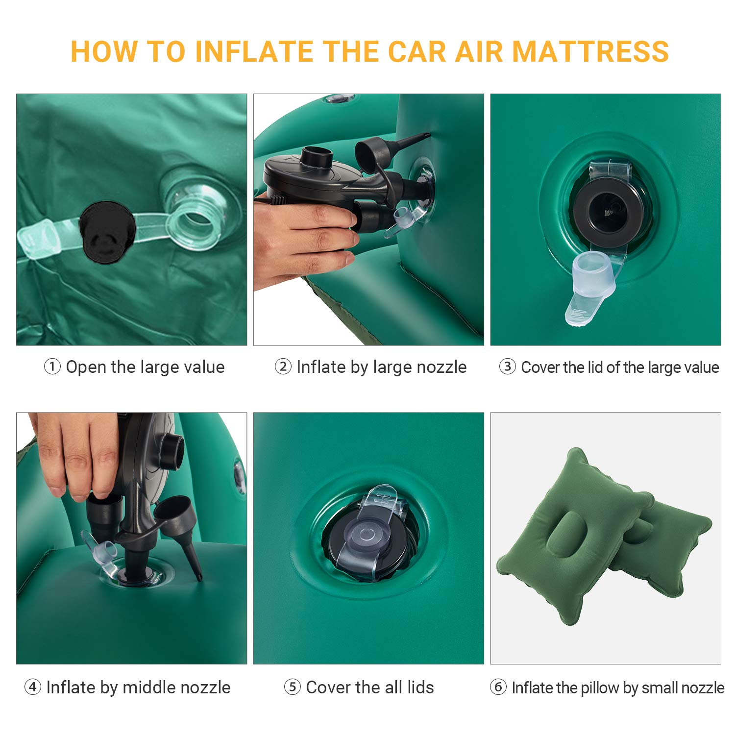 KingCamp Inflatable Car Back Seat