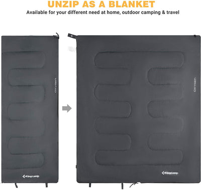KingCamp Joinable Envelope Lightweight Adults Sleeping Bags