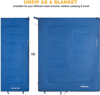 KingCamp Joinable Envelope Lightweight Adults Sleeping Bags