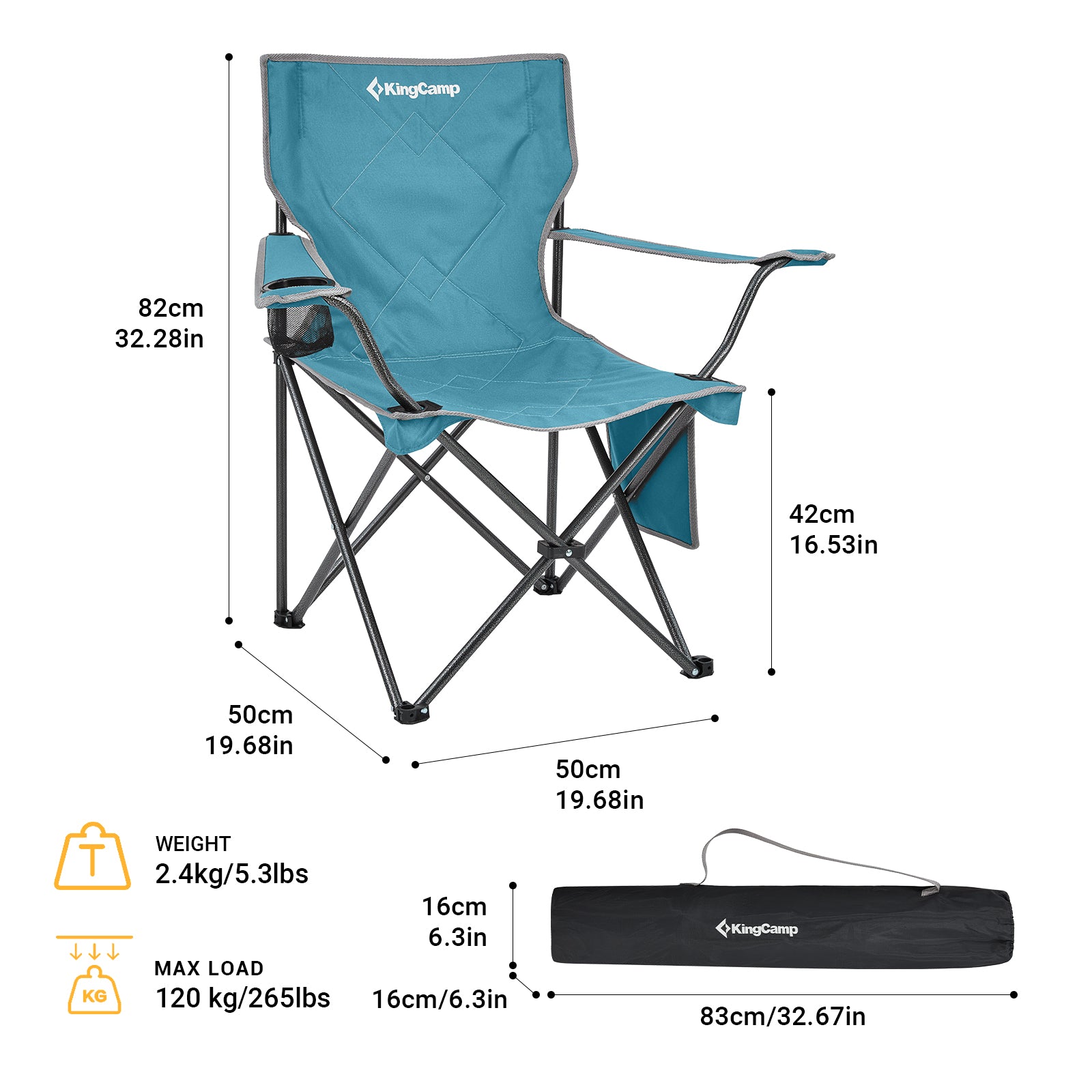 KingCamp Lightweight Folding Camp Chair