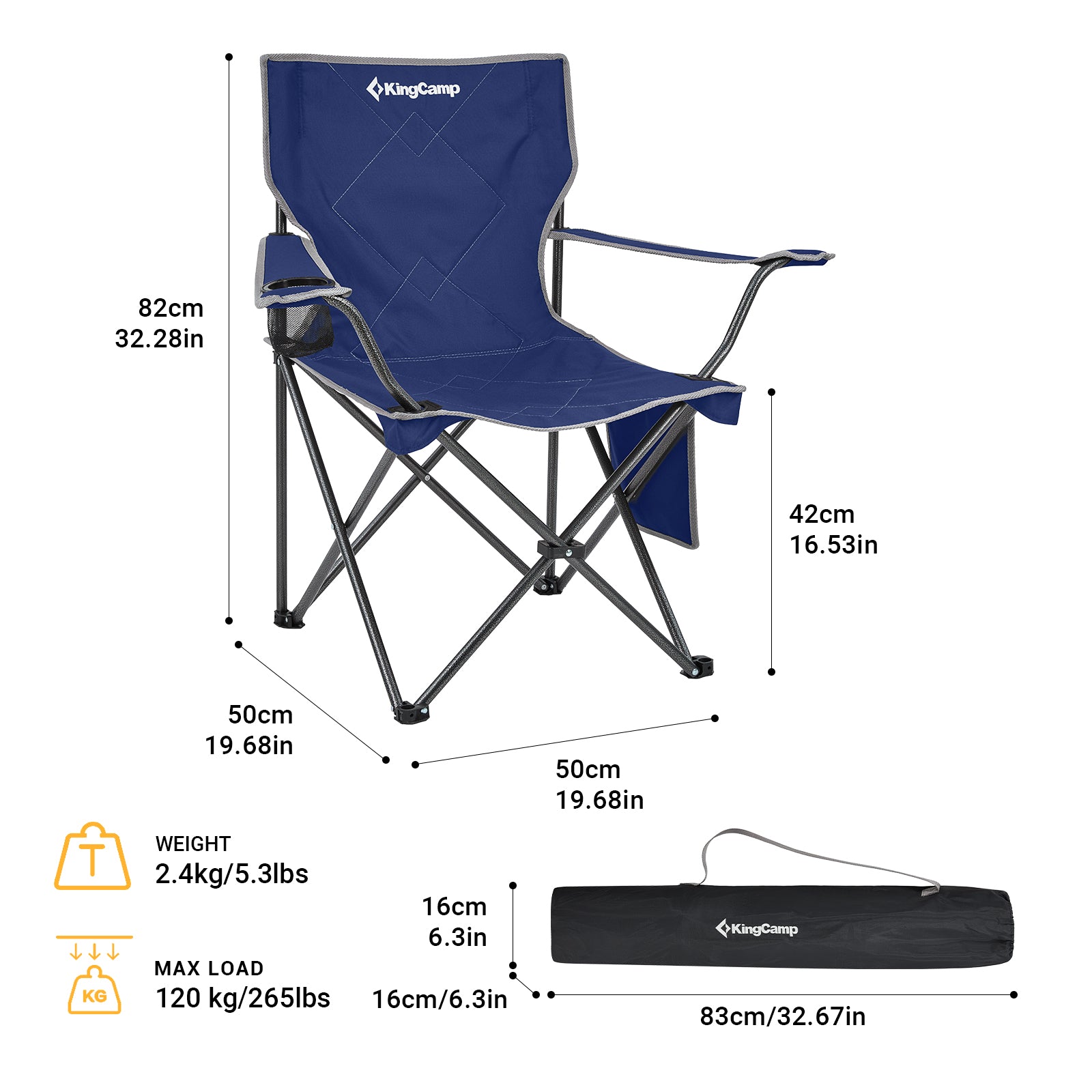 KingCamp Lightweight Folding Camp Chair