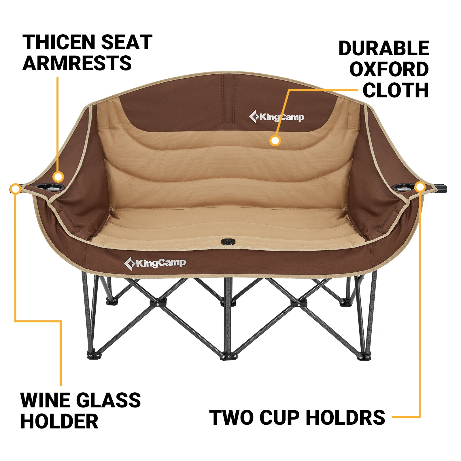 KingCamp CANNA C20 Loveseat Double Seat Chair