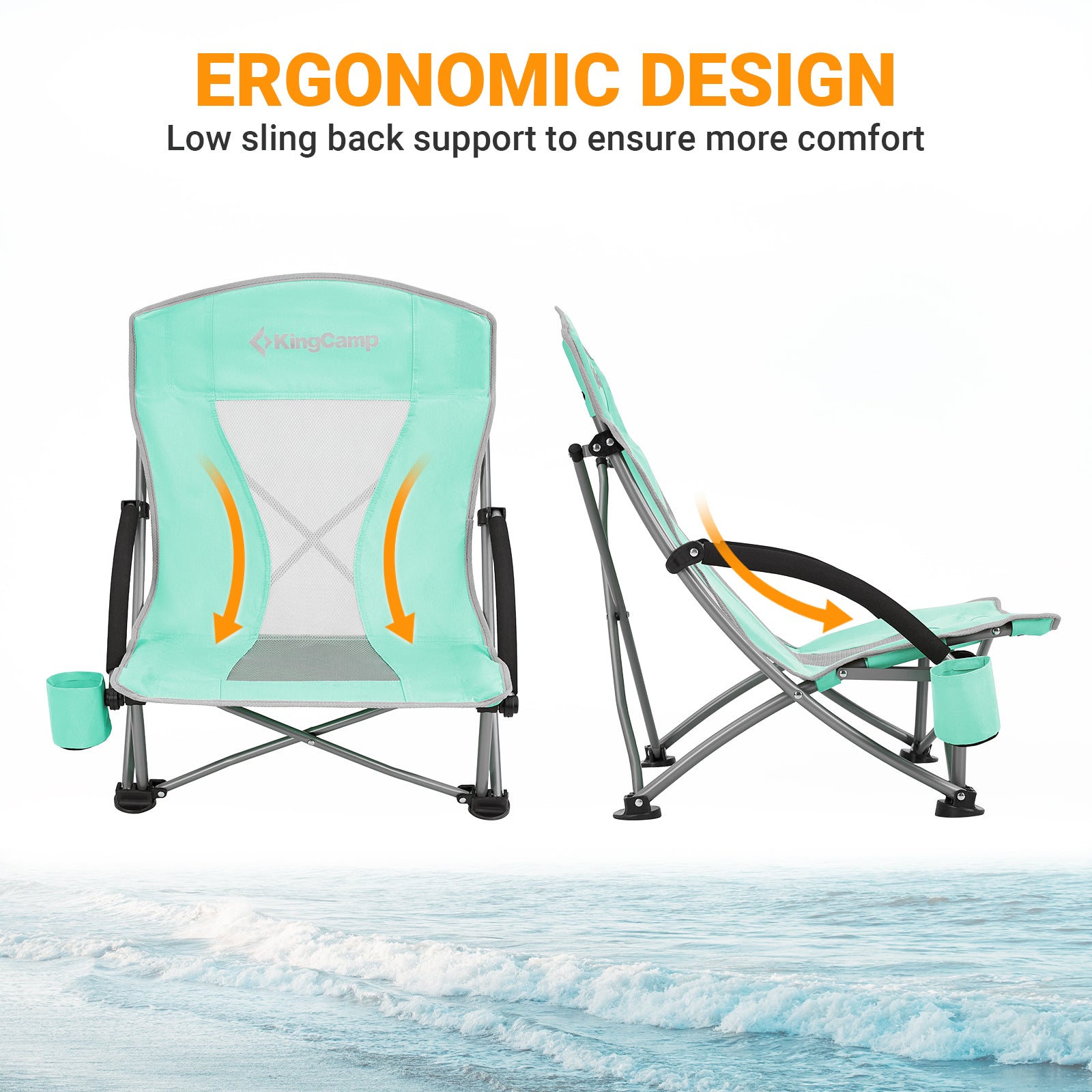KingCamp Low Sling Beach Chairs