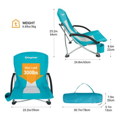 KingCamp Low Sling Beach Chairs