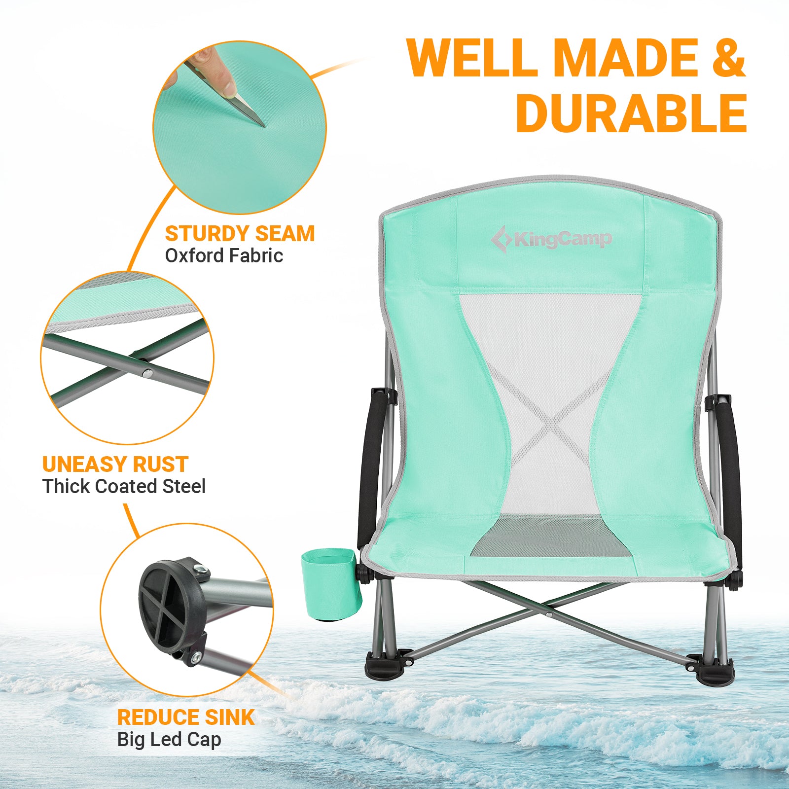 KingCamp Low Sling Beach Chairs