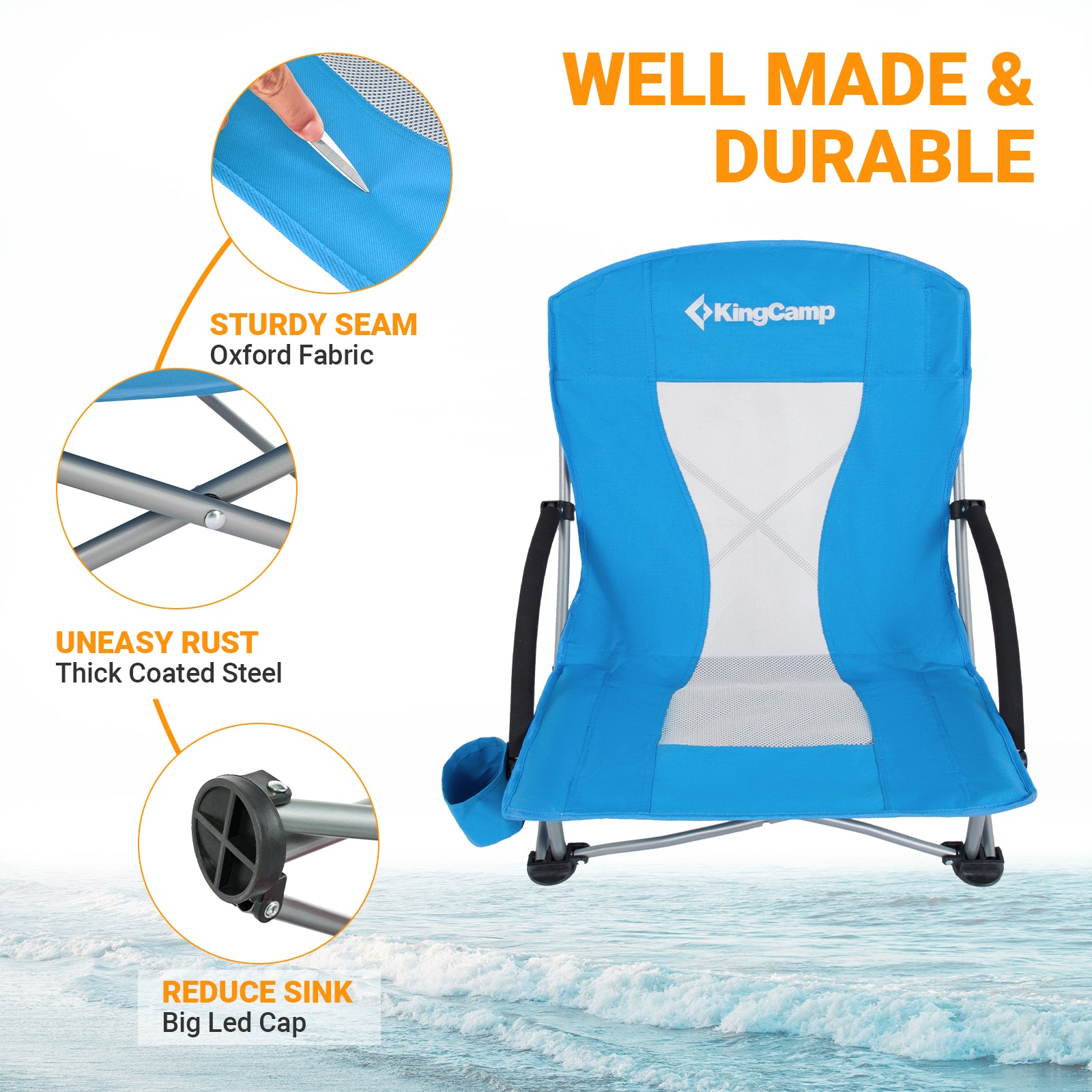 KingCamp Low Sling Beach Chairs