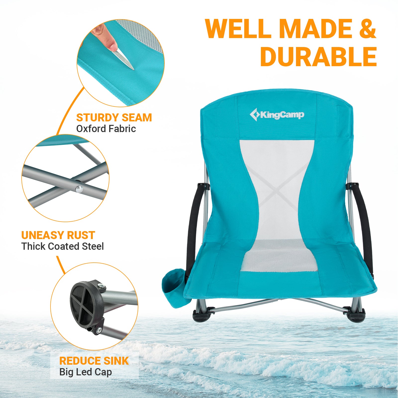 KingCamp Low Sling Beach Chairs