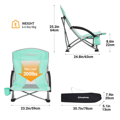KingCamp Low Sling Beach Chairs
