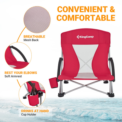 KingCamp Low Sling Beach Chairs