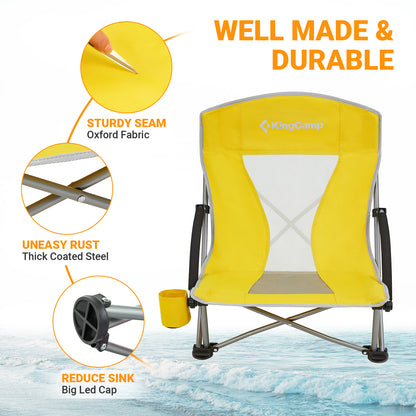 KingCamp Low Sling Beach Chairs