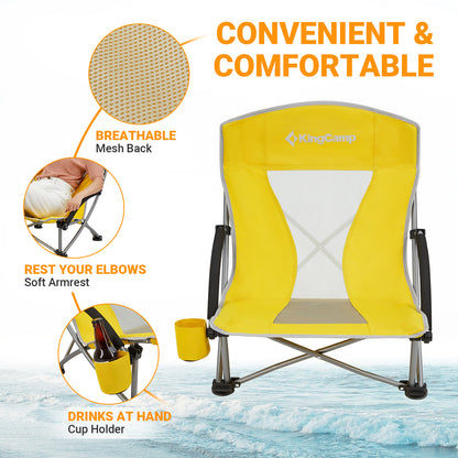 KingCamp Low Sling Beach Chairs