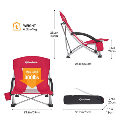 KingCamp Low Sling Beach Chairs