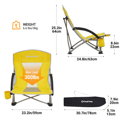 KingCamp Low Sling Beach Chairs