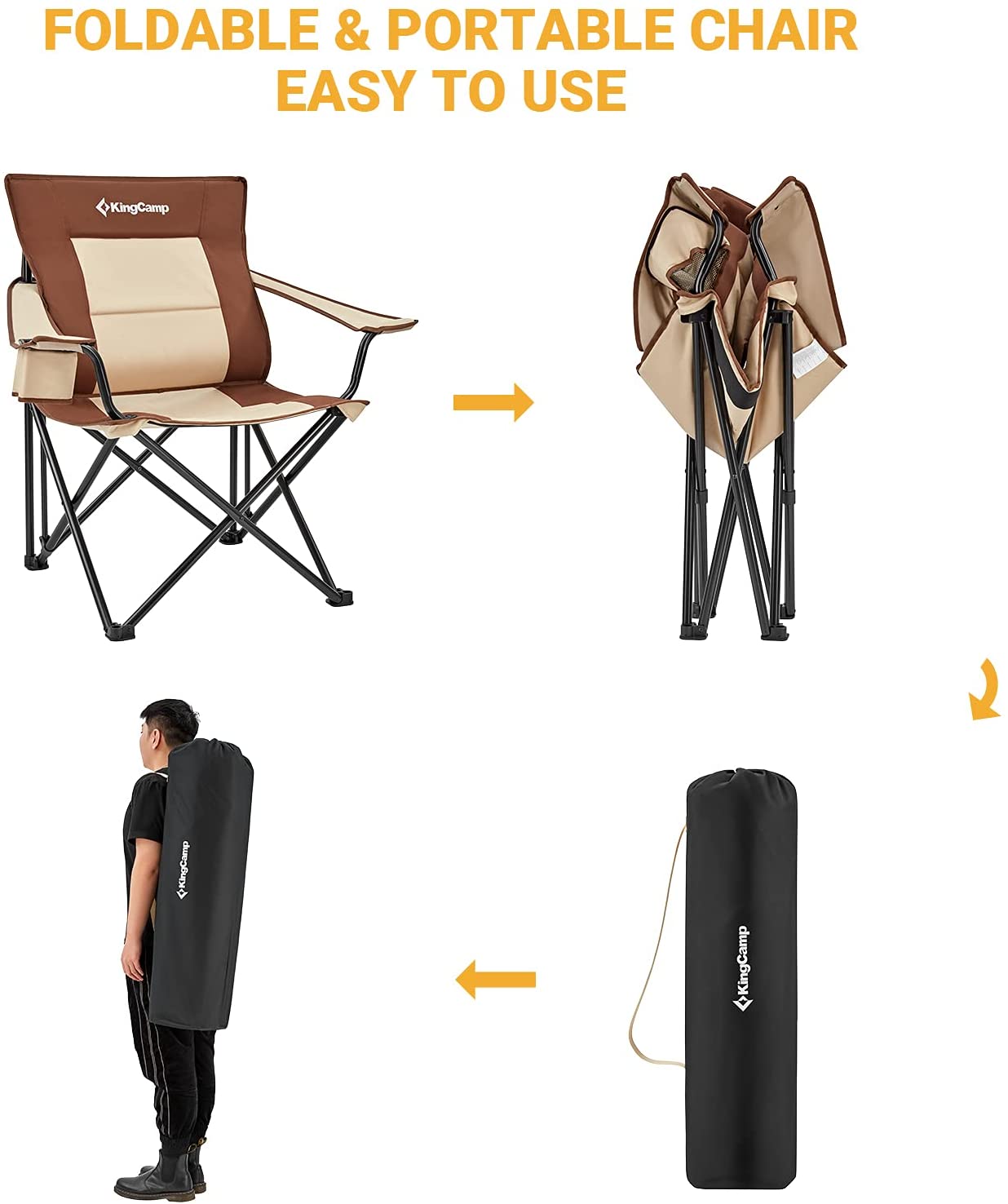 KingCamp Max load 136kg Camping Outdoor Chair