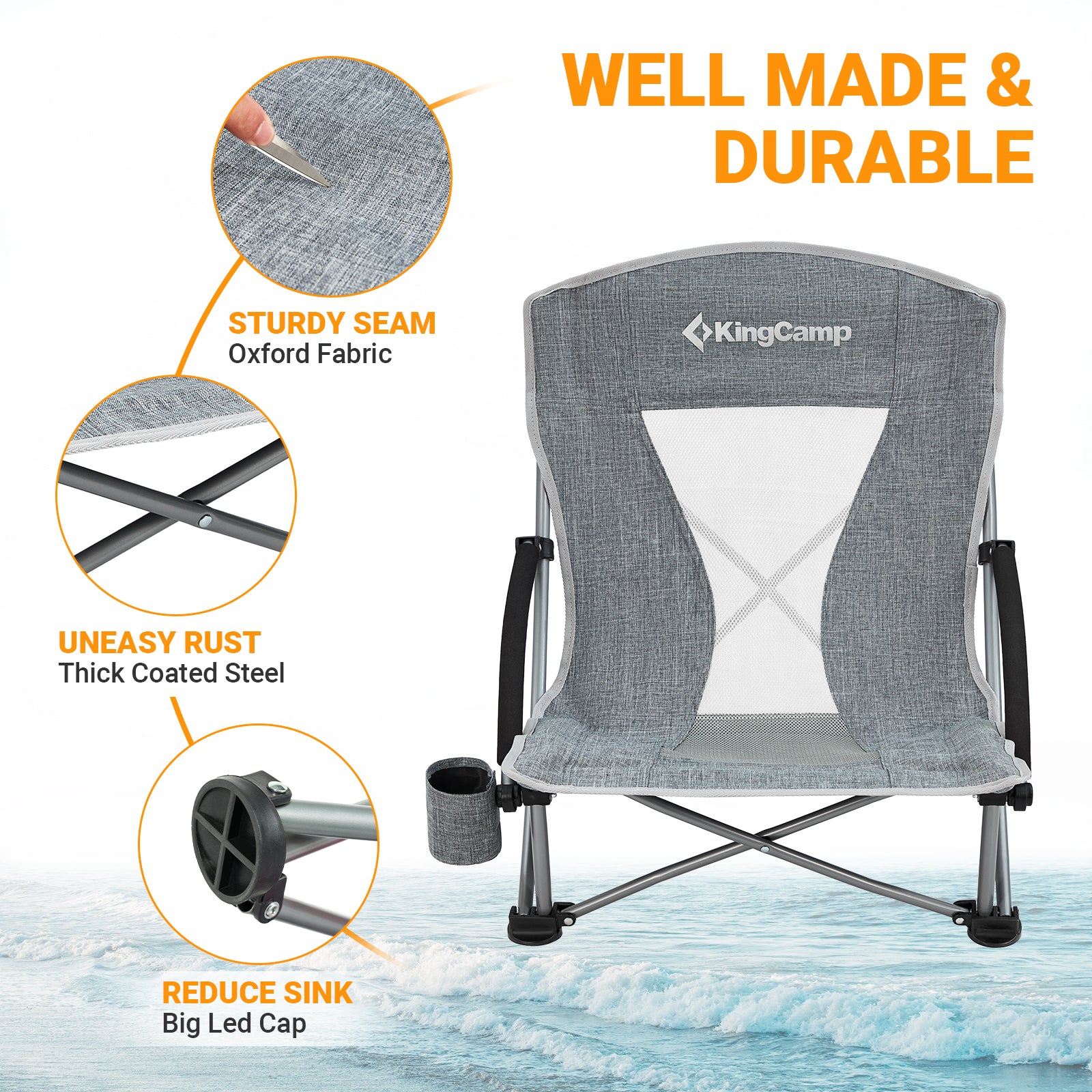 KingCamp Low Sling Beach Chairs