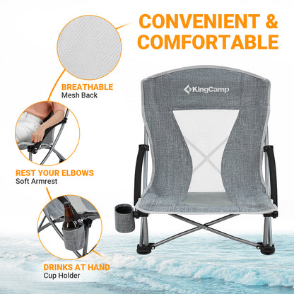KingCamp Low Sling Beach Chairs
