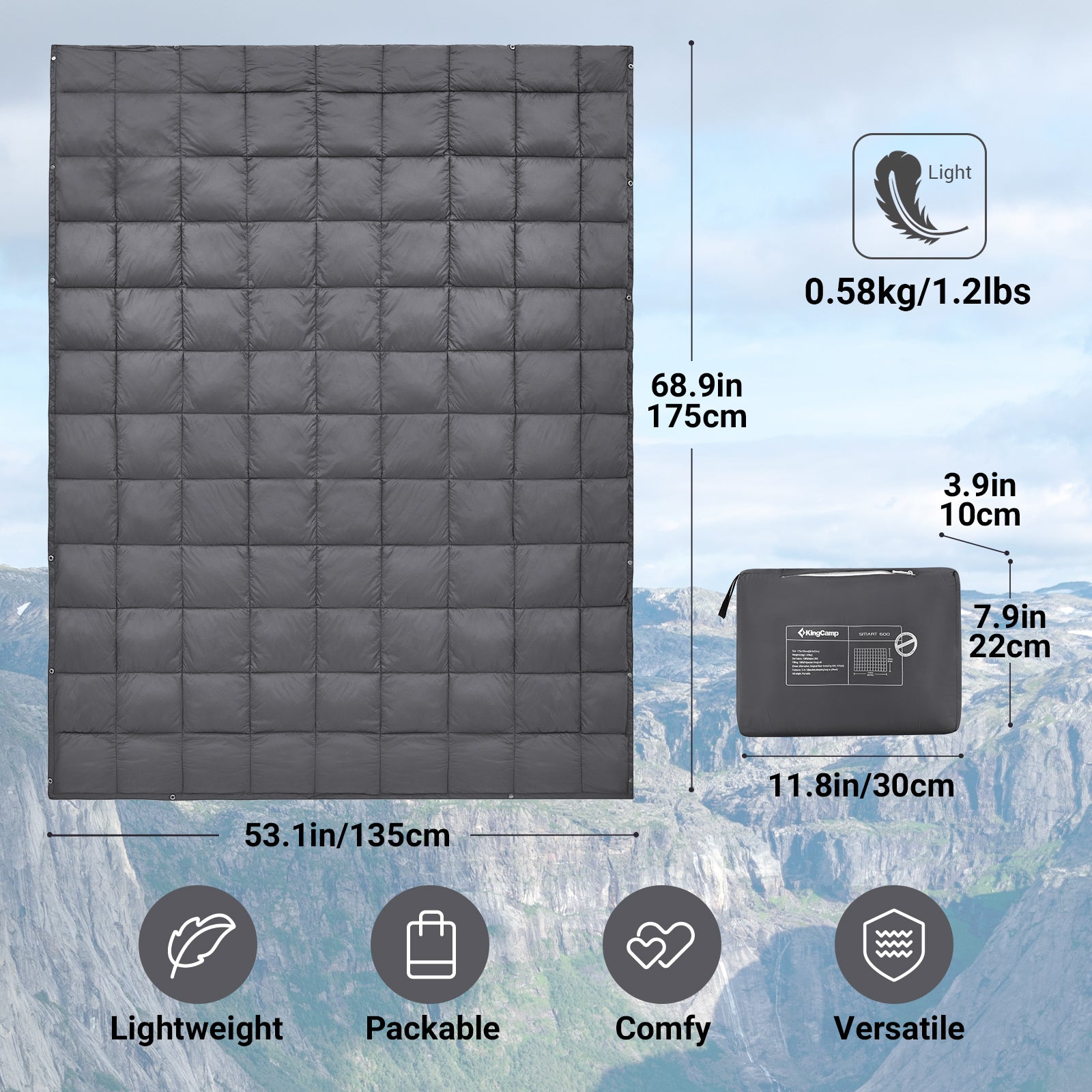 KingCamp Multipurpose Lightweight Blanket