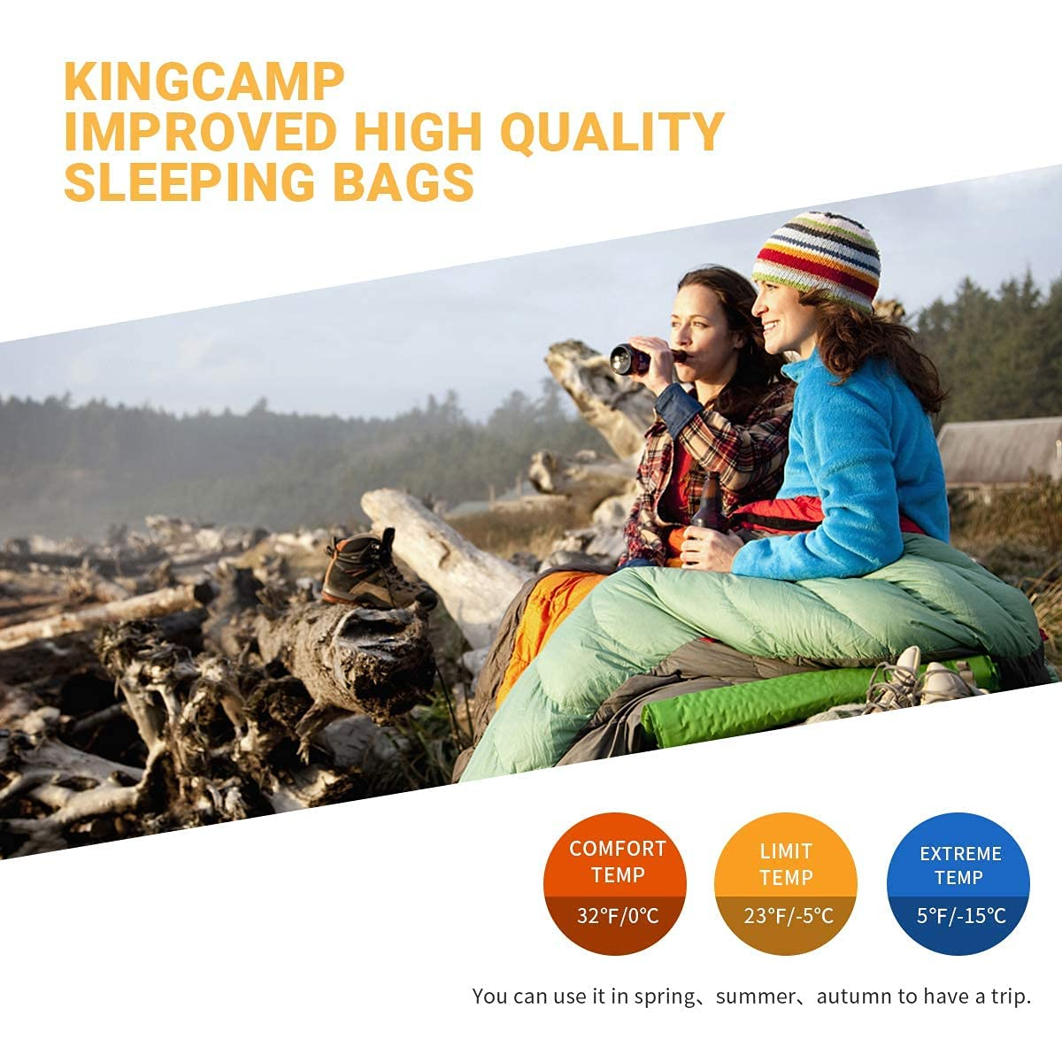 KingCamp Mummy 3 Seasons Sleeping Bags